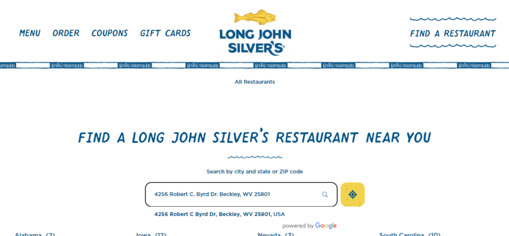 Long John Silver's Location